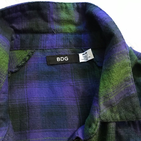 BDG Drapey Flannel Button Down Shirt - Picture 8 of 10